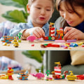 Miniatyrbild 5 av 6: LEGO® 11018 klassiska kreativa spel i havet, låda med klossar, 6 miniatyrmodeller av båt, ubåt, val Flerfärgad