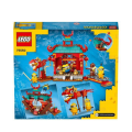 Pikkukuva 4 / 5: LEGO® 75550 Minions Minions Kung Fu -taistelulelu kätyrien Kevinin, Stuartin ja Otton minihahmojen kanssa Rött och gult