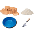 Miniatyrbillede 3 af 3: Murstenskonstruktion - TEIFOC - Vindmølle - Barn - Dreng - 6 år gammel - mursten, fliser, cement, træ