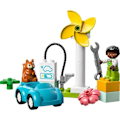 Pikkukuva 2 / 2: LEGO® DUPLO My Town 10985 tuulivoimala ja sähköauto, leluauto 2-vuotiaille ja sitä vanhemmille lapsille Vit