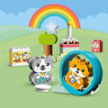 Miniatyrbild 4 av 6: LEGO 10977 DUPLO Min första valp och kattunge med ljudeffekter, babyleksak från 18 månader, djurfigurer, stora klossar Flerfärgad