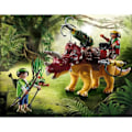Pikkukuva 2 / 6: PLAYMOBIL - Dino Rise - Triceratops ja sotilaat - Mixed - 5 vuotta - 37 kpl Flerfärgad