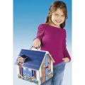 Miniatyrbillede 4 af 6: PLAYMOBIL Blue Transportable House, 3 tegn, Tilbehør inkluderet, 70985, Dukkehus, Det traditionelle hus Rød