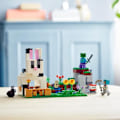Miniatyrbild 4 av 6: LEGO 21181 Minecraft The Rabbit Ranch, leksak, med husdjur, zombie, TNT minifigurer, pojkar och flickor från 8 år och uppåt Flerfärgad