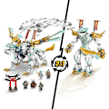 Pikkukuva 3 / 6: LEGO® NINJAGO 71786 Zanen jäälohikäärme, 2-in-1-lelu, lohikäärmehahmo ja minihahmot Vit