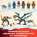 Pikkukuva 4 / 6: LEGO® NINJAGO 71796 Elemental Dragon vs. Empress Robot, iso lelu Flerfärgad
