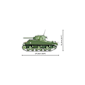 Miniatyrbillede 6 af 6: Modelsæt - COBI - 2570 - M4A3 SHERMAN - Grøn farve - Til børn fra 6 år - Interiør