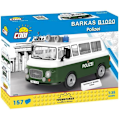 Miniatyrbillede 2 af 4: Reduceret model - Cobi - Barkas B1000 Politibil - 157 dele - Grøn - At samle selv vit/grön
