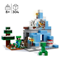 Pikkukuva 4 / 6: LEGO Minecraft 21243 The Frozen Peaks, lelu 8-vuotiaille lapsille, Steve- ja Creeper-hahmoilla Flerfärgad