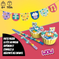 Pikkukuva 4 / 6: LEGO® DOTS 41806 The Ultimate Party Kit, Syntymäpäiväpelit, Juhlalaukun lahja Flerfärgad