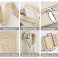 Miniatyrbillede 6 af 6: Multi-Pocket Tote Bag med lynlås, Canvas Håndlavet Håndtaske med rum, Multifunktion Satchels Taske til kvinder Damer Universitet Skole Arbejde Rejser Green-small