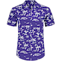 Pikkukuva 2 / 5: Miesten Havaiji-paita ja shortsit, normaali istuvuus, lyhythihainen, rento, funky ranta flamingo-paitasetti M M Navy