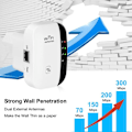 Miniatyrbillede 3 af 5: WiFi-forlænger WiFi-forstærker, WiFi-repeater, dækning op til 3000 kvm, tilslut 45 enheder, internetforstærker hvid