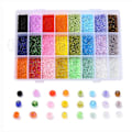 Miniatyrbillede 1 af 5: DIY - Perleboks - Seed beads - 2mm - 19000stk - Smykkefremstilling Multicolor multifärg