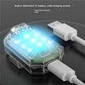 Miniatyrbilde 1 av 5: 4-pak trådløse LED-strobelys med høy lysstyrke, 7 farger USB-oppladbare blinkende lamper, riding nattsignal