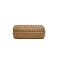 Miniatyrbilde 5 av 5: Håndlagde vevde håndvesker Dame metalltau Spenne Design Enkel skulderveske Stor kapasitet Crossbody-veske Håndveske for jenter Travertine green
