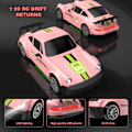 Pikkukuva 3 / 6: RC Drift-auto 2,4 GHz 1:20 Skaala 4WD 20KM/H Suuri Nopeus Kauko-ohjattava Auto LED-valoilla Drift-renkaat 2 kpl Ladattavia Akkuja Leluauto Pink