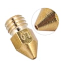 Miniatyrbillede 6 af 8: 10-pak 1 mm messingekstruderdyser til 1,75 mm MK8 3D-printere