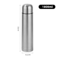Miniatyrbilde 5 av 5: Isolert Termosbeholder, Dobbelvegget Vakuumisolering Sikrer At Drikken Din Holder Seg Frisk, Knusesikker Design i Rustfritt Stål For Holdbarhet