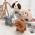 Miniatyrbillede 2 af 4: Elektrisk simulering hund plysj bamse vridende bagdel viftende hale kæledyr Corgi robothund børnelegetøj Labrador