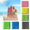 Miniatyrbilde 3 av 11: 10 stk / sett Finger silikon for beskyttelse for fingerstøtte kompresjon, finger for beskyttelse for alle spor Green 0.02