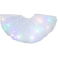 Miniatyrbild 11 av 11: Lysande LED fluffig kjol för flickor Layered Balett Dance Plissed kjol för födelsedag Black