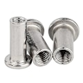 Miniatyrbillede 5 af 5: Rustfri Låseskiver - M8 Hexagon Indvendigt Gevind, Flade Cylindriske Møtrikker, Nitter til Træ Møbler TAIYV