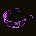 Miniatyrbillede 1 af 4: LED-briller - Lysende Cyberpunk Futuristiske Neon Rave DJ-briller Genopladelige Fuld Farve (Kontrollerbar Farve)