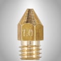 Miniatyrbillede 5 af 8: 10-pak 1 mm messingekstruderdyser til 1,75 mm MK8 3D-printere