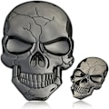 Miniatyrbild 5 av 5: Bilsticker - 3D Metall Skalle Biltillbehör för Bilstickers