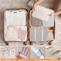 Miniatyrbild 6 av 10: Reseorganiserare Packkuber till Resväska 7st Väskinsatser Beige beige