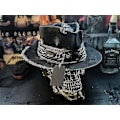Miniatyrbilde 3 av 5: Herre Cowboyhatt Punk Stil Western Cowboyhatt Skallehatt Rask