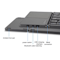 Miniatyrbild 7 av 7: Tri-Fold Bluetooth-tangentbord, Bluetooth bärbart minitangentbord med styrplatta mus-svart