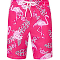 Miniatyrbillede 4 af 5: Herre Hawaiiskjorte og shorts sæt Regular Fit kortærmet casual funky strand flamingo skjorte sæt 4XL 4XL Pink