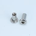 Miniatyrbillede 3 af 5: Rustfri Låseskiver - M8 Hexagon Indvendigt Gevind, Flade Cylindriske Møtrikker, Nitter til Træ Møbler TAIYV
