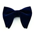 Miniatyrbilde 9 av 9: Menn Oversized Sløyfe Solid Fløyel Sløyfe Bryllupsfest Smoking Justerbar Blue