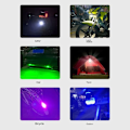 Miniatyrbilde 4 av 5: 4-pak trådløse LED-strobelys med høy lysstyrke, 7 farger USB-oppladbare blinkende lamper, riding nattsignal