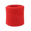 Svettebånd - Håndleddsbånd - Korte [8cm] - Dobbelpakke - Rød Red one size