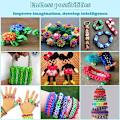 Miniatyrbillede 6 af 8: Loom Bands kit 2500 hobbydele 40 farver armbånd gør det selv