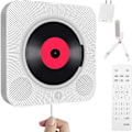 Miniatyrbild 1 av 5: Bärbar CD-spelare med Bluetooth - Väggmonterbar hemmaljud med FM-radio och fjärrkontroll