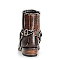 Pikkukuva 2 / 5: Lännenbootsit Miehille Vintage Kirjaillut Bootsit Neliökärkiset Kirjaillut Lyhyet Bootsit Tumma Kahvi Dark Coffee 45