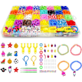 Miniatyrbillede 1 af 8: Loom Bands kit 2500 hobbydele 40 farver armbånd gør det selv
