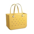 Miniatyrbillede 2 af 4: Gummi EVA-taske Bogg-stil Hul Vandtæt Holdbar Overdimensioneret Silikone Strandtaske Yellow
