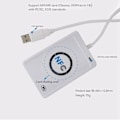 Miniatyrbillede 5 af 5: NFC-læser ACR122U USB Kontaktløs Smart IC-kortlæser og -skriver Smart RFID-kopimaskine Duplikering UID