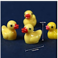 Miniatyrbillede 2 af 5: 100 stk. Tiny Ducks Sæt Dekoration Realistisk Form Holdbar Harpiks Yndige ænder til julefødselsdagsfest Børnenes dag 100 stk. 150