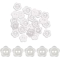Miniatyrbild 1 av 5: 30 st Vit Pärlemor Knappar, 2 Hål Blomma Knapp Cardigan Harts Knapp Harts Sy Knappar, för Baby Cardigan Stickning, DIY Hantverk 11.5MM
