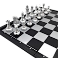 Miniatyrbilde 4 av 5: Sammenleggbart Magnetisk Sjakkbrett Flerfarget