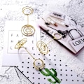 Miniatyrbild 5 av 7: 24 Stycken Guld Bordsnummerhållare Bröllop Placeringskortshållare