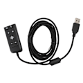 Miniatyrbillede 1 af 4: USB til 3,5 mm Jack Lydkort Adapter med Hovedtelefon- og Mikrofonstik til Kingston HyperX Cloud II