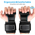 Miniatyrbild 5 av 6: Lyftremmar Power Marklyft Vikt Gymhandskar Tunga Lyft Handledsremmar Kraftiga Viktkrokar Lyftremmar Pad Grepp Lyftdrag 2PCS Blue